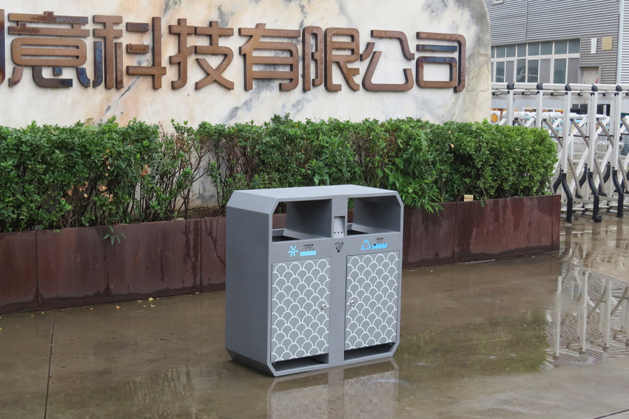 分類垃圾桶,戶外垃圾桶,鐵藝分類垃圾箱,環衛果皮箱