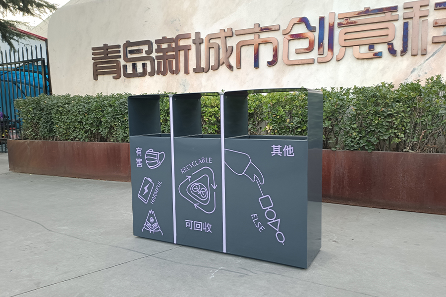 三分類垃圾桶,可回收垃圾筒,戶外分類垃圾箱,環衛果皮箱